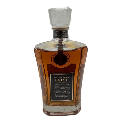 サントリー ウィスキー 700ml クレスト 12年 未開封