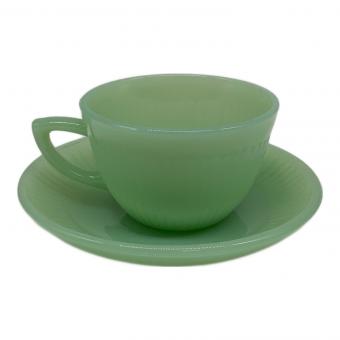 Fire King (ファイヤーキング) カップ&ソーサー ジェーン・レイ ジェダイ 1950年中期~1960年前期