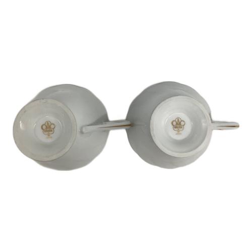 大倉陶園 (オオクラトウエン) コーヒーカップ&ソーサー ゴールドライン 2Pセット