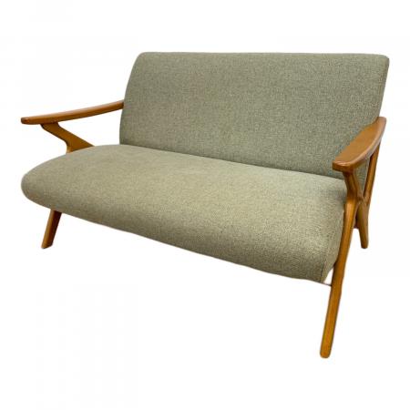 UNICO (ウニコ) 2人掛けソファー グレー×ブラウン 109