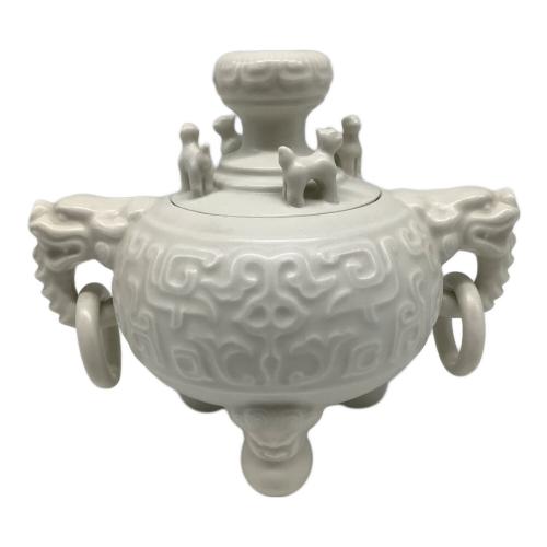 鍋島焼 (-) 香炉 大白磁 双耳三足 小笠原長春