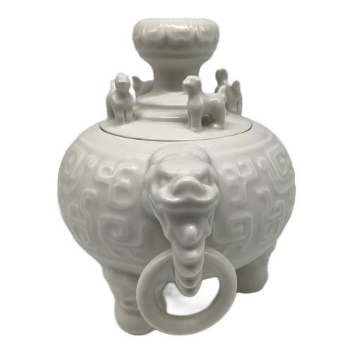 鍋島焼 (-) 香炉 大白磁 双耳三足 小笠原長春