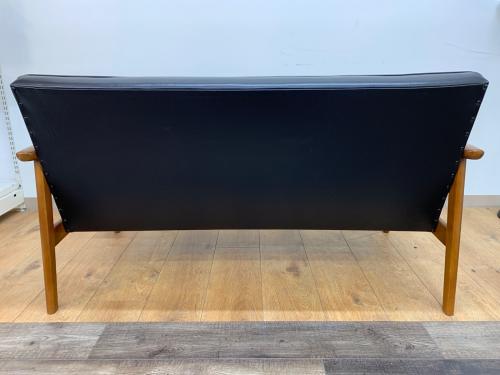 カリモク60 (カリモクロクマル) Kチェア 2シーター スタンダードブラック 76 W36173BW