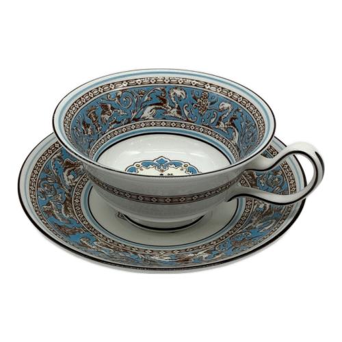 Wedgwood (ウェッジウッド) カップ&ソーサー ピオニー フロレンティーン・ターコイズ