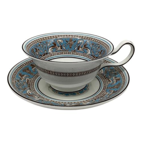 Wedgwood (ウェッジウッド) カップ&ソーサー ピオニー フロレンティーン・ターコイズ