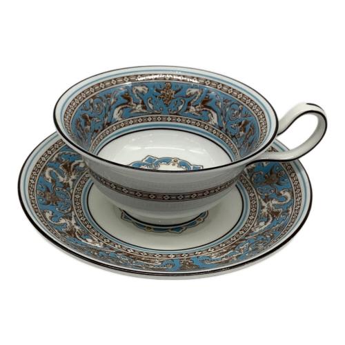 Wedgwood (ウェッジウッド) カップ&ソーサー ピオニー フロレンティーン・ターコイズ
