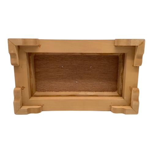 末廣 秀雄作 純銀仕上 扇子 松竹梅 高さ5寸 ※変色有・企業名有