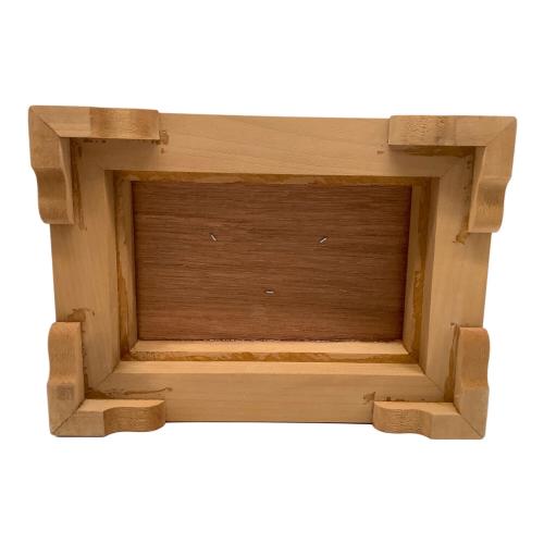 末廣 秀雄作 純銀仕立 扇子 松竹梅 高さ4寸 ※変色有・企業名有