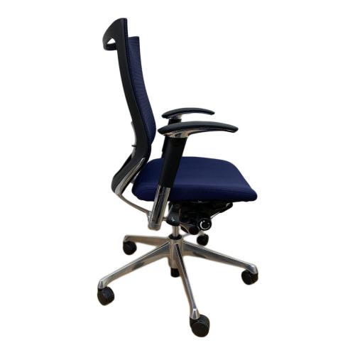 オカムラ ハイバックチェアー ネイビー 1人掛け FEF4