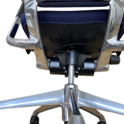 オカムラ ハイバックチェアー ネイビー 1人掛け FEF4