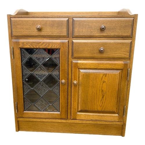 葉山ガーデン (ハヤマガーデン) キャビネット ブラウン 2枚扉