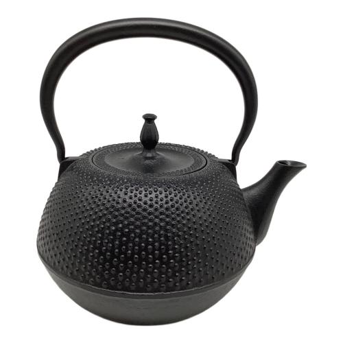 南部鉄器 (ナンブテッキ) 鉄瓶 文秀堂 末広あられ IH対応 未使用品