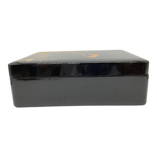 橋本漆芸 文庫箱 漆器 金蒔絵 水仙と鳥