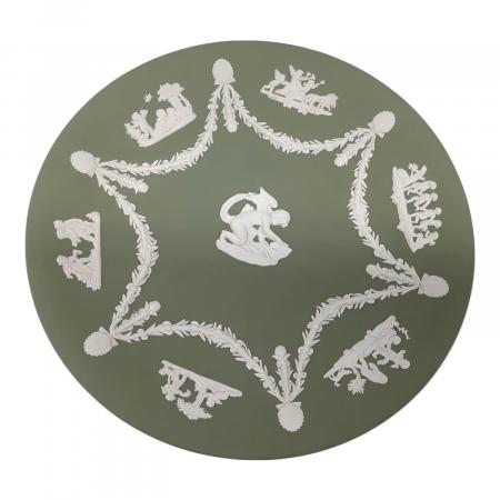 Wedgwood (ウェッジウッド) プレート セージグリーン 天使 Φ23cm