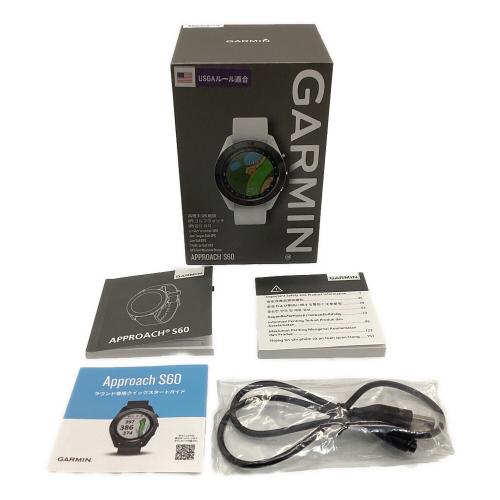 GARMIN (ガーミン) ゴルフGPSナビ ホワイト AUSB・説明書付 APPROACH S60 未使用品