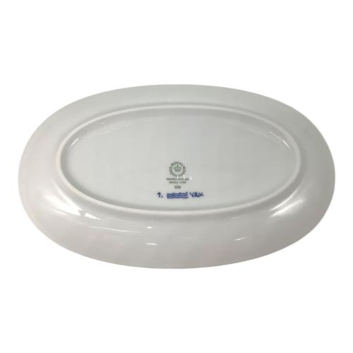 ROYAL COPENHAGEN (ロイヤル・コペンハーゲン) オーバルプレート 23.5cm ブルーフルーテッド・プレイン