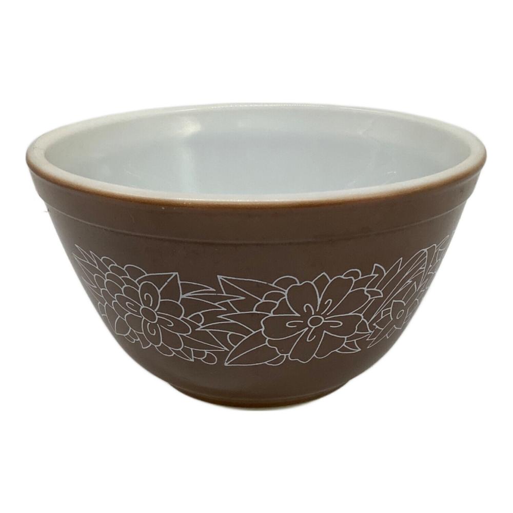 オールドパイレックス　PYREX リフ　ブラウン　4点セット Pyrex (パイレックス) ボウル オールドパイレックス ウッドランド 15cm