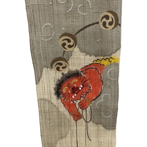 京都洛柿庵 (キョウトラクシアン) タペストリー 日替わり豆夕べ「雷公の太鼓釣り」