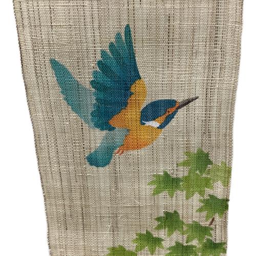 京都洛柿庵 (キョウトラクシアン) タペストリー 日替わり豆夕べ「翡翠」(カワセミ)