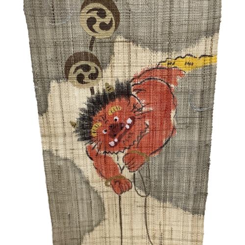 京都洛柿庵 (キョウトラクシアン) 細タペストリー「たいこつり」166×10.5cm タペストリー