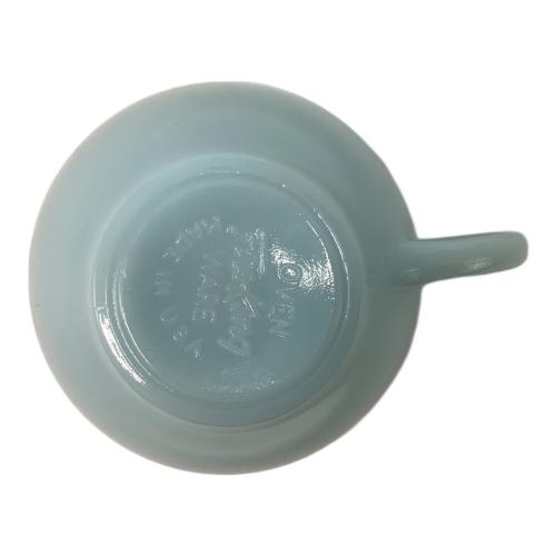 Fire King (ファイヤーキング) カップ&ソーサー スカイブルー