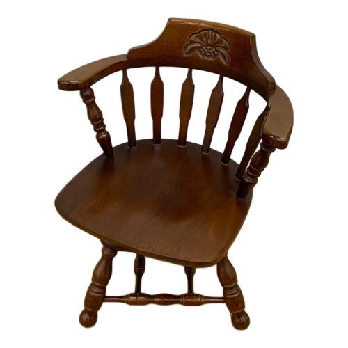 飛騨産業 (ヒダサンギョウ) 回転椅子 ブラウン キツツキ