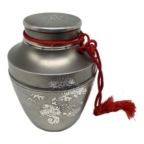 薩摩錫器 (サツマスズキ) 茶筒 岩切 浅田錫器