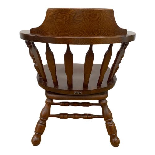 飛騨産業 (ヒダサンギョウ) 回転イス ブラウン キツツキ