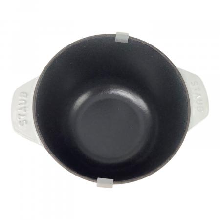 Staub (ストウブ) 鍋 SIZE 16 ホワイト ラ・ココット de GOHAN