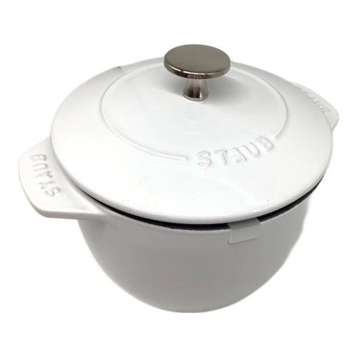 Staub (ストウブ) 鍋 SIZE 16 ホワイト ラ・ココット de GOHAN