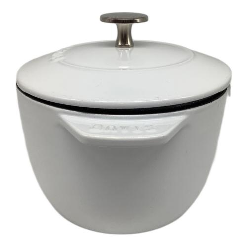 Staub (ストウブ) 鍋 SIZE 16 ホワイト ラ・ココット de GOHAN