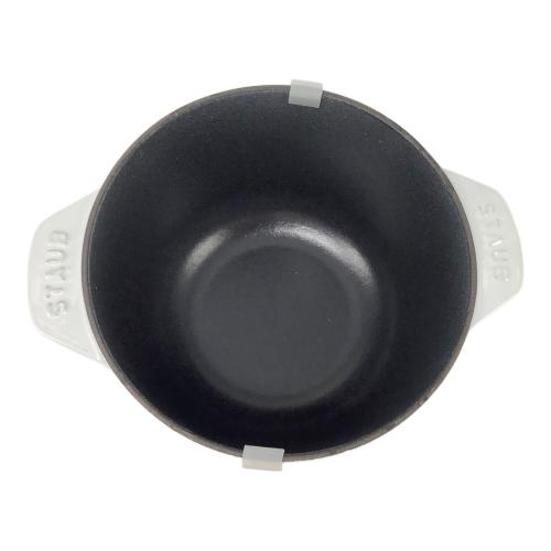 Staub (ストウブ) 鍋 SIZE 16 ホワイト ラ・ココット de GOHAN