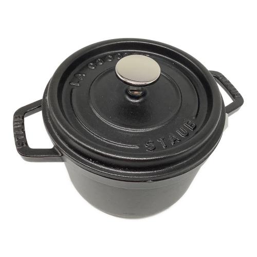 Staub (ストウブ) 鍋 SIZE 16 ブラック ピコ・ココット