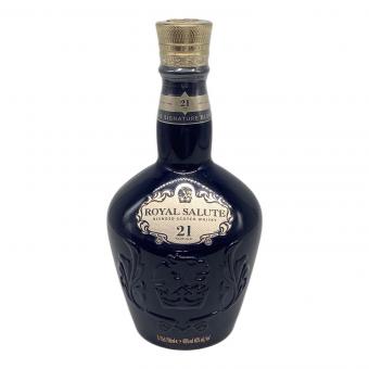 ロイヤルサルート (ROYAL SALUTE) スコッチウィスキー 700ml シグネイチャーブレンド 21年 ブルーボトル 未開封