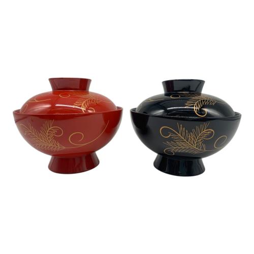 新品 未使用 京漆匠 平安 象彦 松梅 久美椀 セット 蓋付 吸物椀 高級 象彦 (ゾウヒコ) 久美椀 2Pセット｜トレファクONLINE