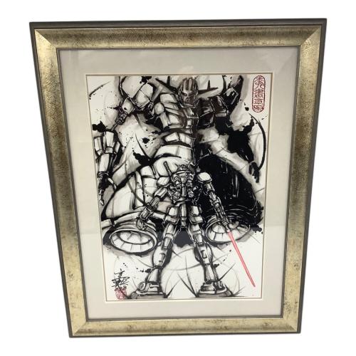 ガンダム キャラクターグッズ 武人画×機動戦士ガンダム 宇宙の対峙