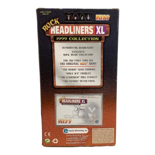 KISS（キッス） GENE SIMMONS（ジーン・シモンズ） ROCK HEADLINERS XL フィギュア