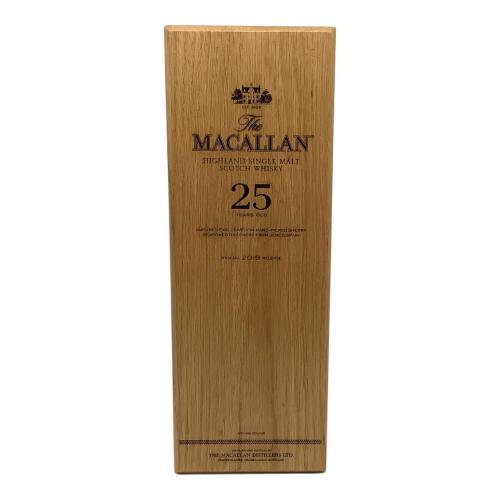 マッカラン (MACALLAN) スコッチウィスキー 沈殿物有 700ml 25年 2019 未開封 スコットランド