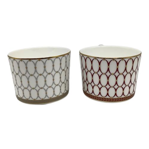 Wedgwood (ウェッジウッド) カップ&ソーサー ルネッサンスグレイ 2Pセット