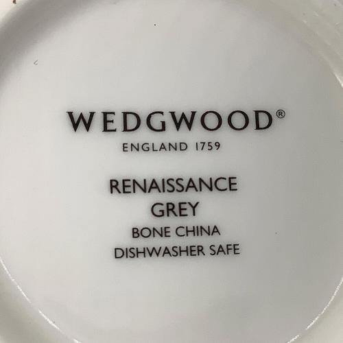 Wedgwood (ウェッジウッド) カップ&ソーサー ルネッサンスグレイ 2Pセット