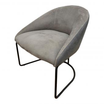 AbitaStyle (アビタスタイル) チェア グレー スエード 1人掛け