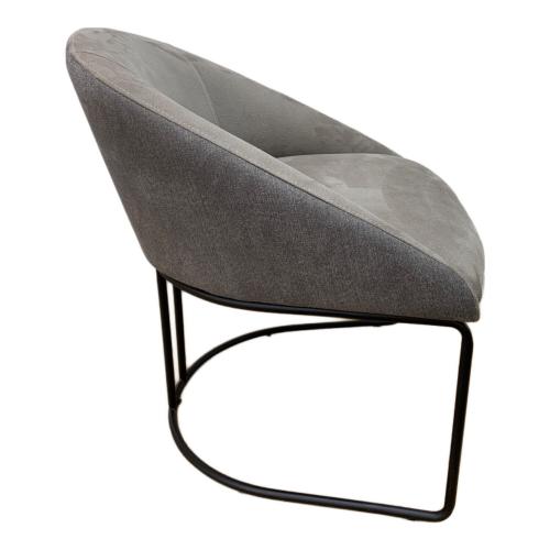 AbitaStyle (アビタスタイル) チェア グレー スエード 1人掛け