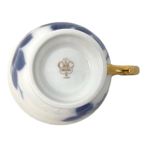 大倉陶園 (オオクラトウエン) カップ&ソーサー ブルーローズ(8011)