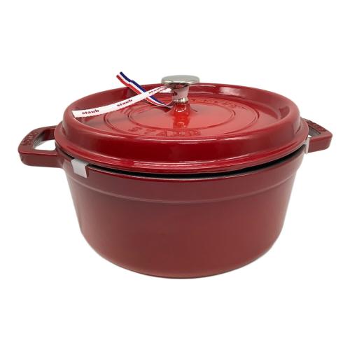 Staub (ストウブ) ココット ラウンド SIZE 24cm レッド 1102406