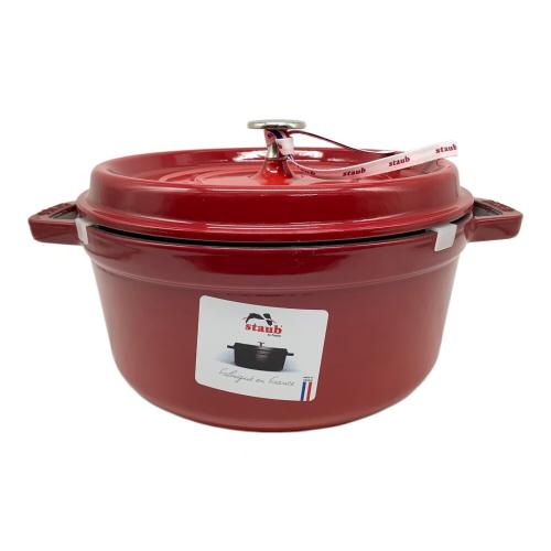 Staub (ストウブ) ココット ラウンド SIZE 24cm レッド 1102406