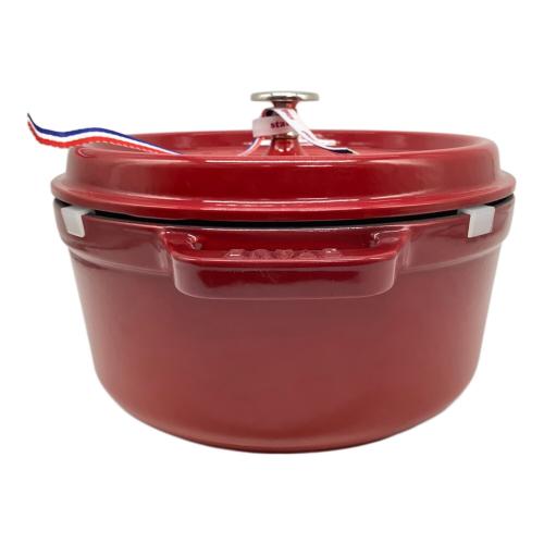 Staub (ストウブ) ココット ラウンド SIZE 24cm レッド 1102406
