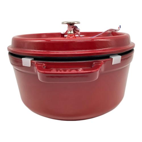 Staub (ストウブ) ココット ラウンド SIZE 24cm レッド 1102406