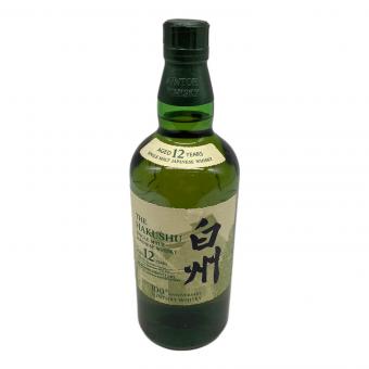 サントリー シングルモルトウイスキー 700ml 白州 12年 未開封