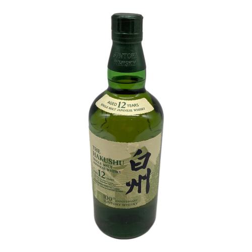 サントリー シングルモルトウイスキー 700ml 白州 12年 未開封