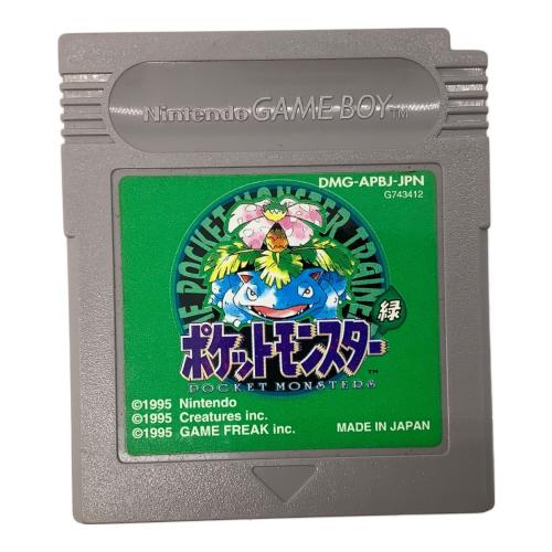 Nintendo (ニンテンドー) ポケットモンスター緑 ゲームボーイ用ソフト -